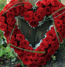 corazon de rosas dia de la madre fallecida