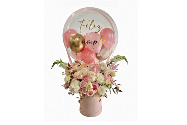 delivery flores con globos para cumpleaños guatemala